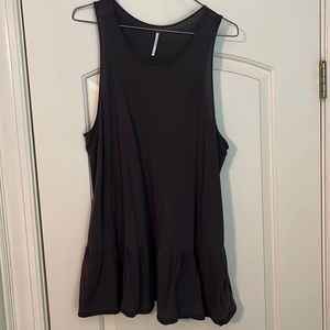 Free People long grey sleeveless top
